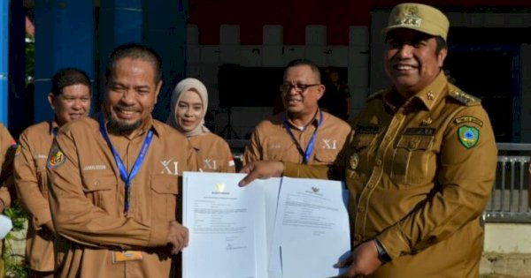 Bupati Maros Launching 10 Aksi Perubahan Peserta Latpim Administrator