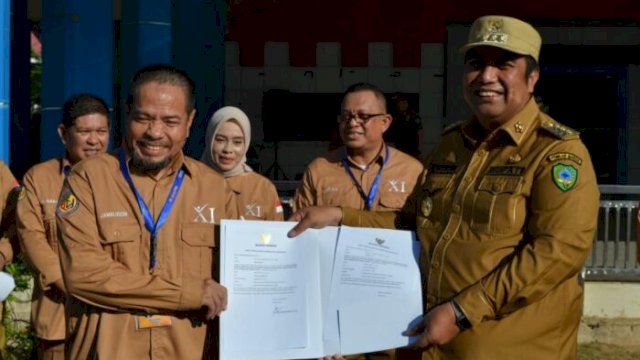 Bupati Maros Launching 10 Aksi Perubahan Peserta Latpim Administrator