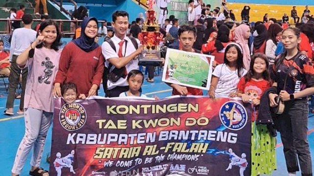 Atlet Taekwondo Bantaeng Juarai Tamarunang Cup Armed 2024, Huadi Group Beri Selamat