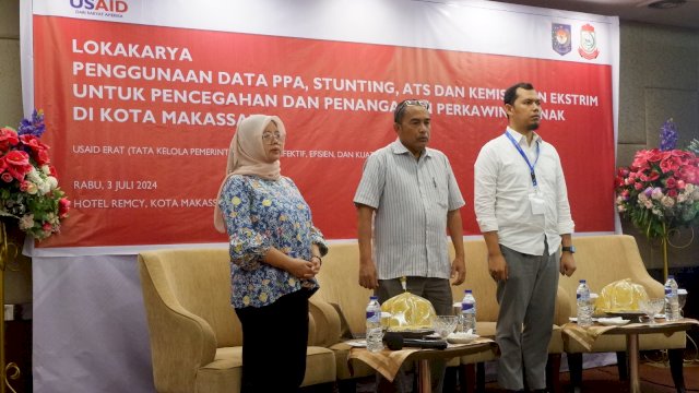 Lokakarya USAID ERAT dan Pemkot Makassar, Bahas Pencegahan Perkawinan Anak Lewat Penggunaan Data