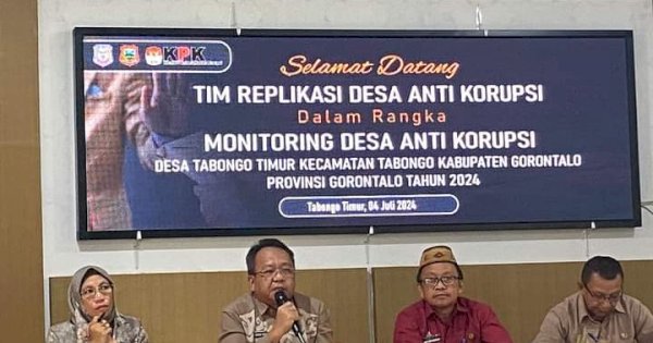 Inspektorat Provinsi Gorontalo Hadiri Monitoring Desa Antikorupsi di Desa Tabongo Timur