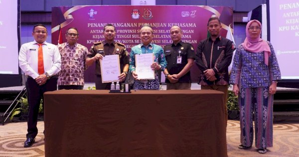 Kejaksaan Tinggi Sulsel Bangun Sinergi dengan KPU untuk Sukseskan Pilkada Serentak 2024