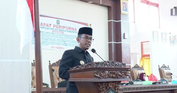 Pj Bupati Takalar Hadiri Paripurna Penyampaian Pandangan Akhir Fraksi tentang Pertanggungjawaban APBD 2023