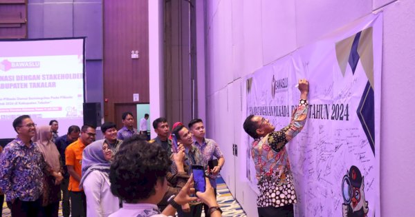 Pj Bupati Takalar Dukung Pengawasan Tahapan Pilkada Damai 2024