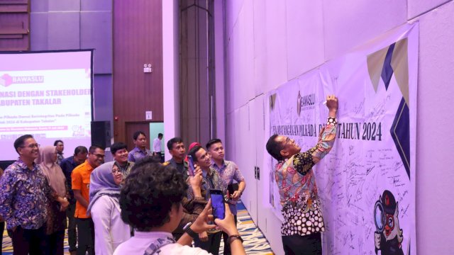 Pj Bupati Takalar Dukung Pengawasan Tahapan Pilkada Damai 2024