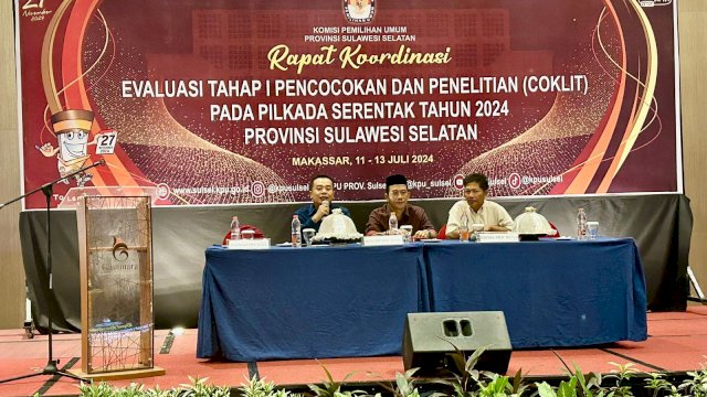 Bawaslu Sulsel Sampaikan Temuan Janggal Saat Proses Coklit oleh KPU