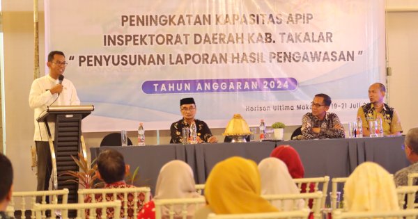 Buka Bimtek APIP, Pj Bupati Takalar Harap Menghasilkan Laporan Yang Berkualitas  