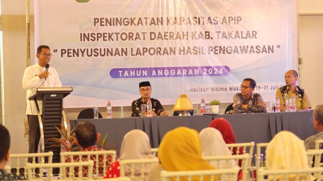 Buka Bimtek APIP, Pj Bupati Takalar Harap Menghasilkan Laporan Yang Berkualitas  