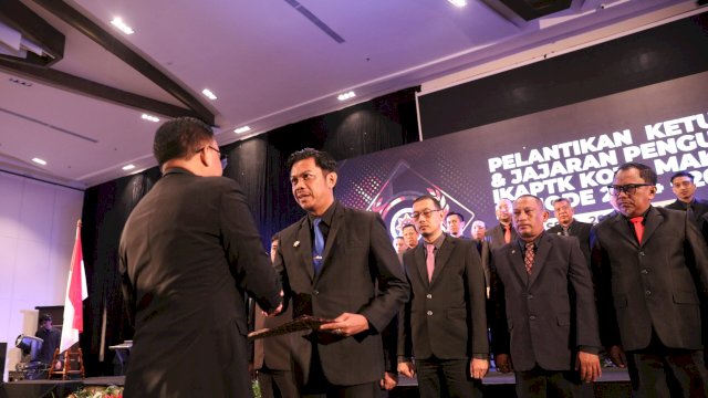 Firman Pagarra Resmi Dikukuhkan Sebagai Ketua IKAPTK Kota Makassar Periode 2024-2029