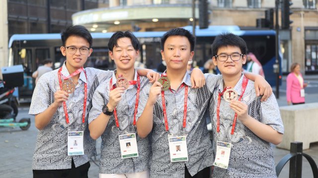 Tim Olimpiade Matematika Indonesia Raih 1 Emas, 3 Perunggu, dan 2 Honorable Mention pada IMO ke-65