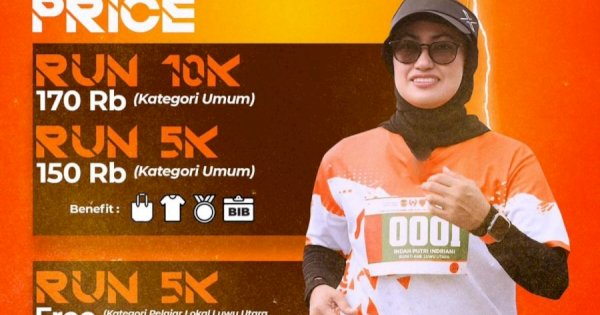 Target 2000 Pelari, Pendaftaran Masamba Run Resmi Dibuka