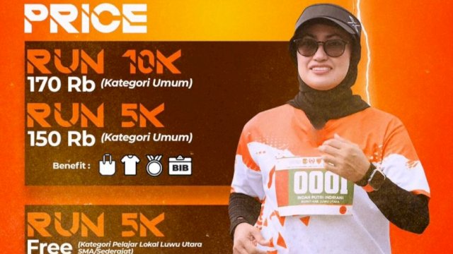 Target 2000 Pelari, Pendaftaran Masamba Run Resmi Dibuka