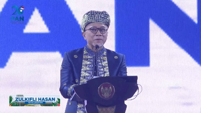 Zulkifli Hasan Terpilih Kembali sebagai Ketua Umum PAN Periode 2024-2029