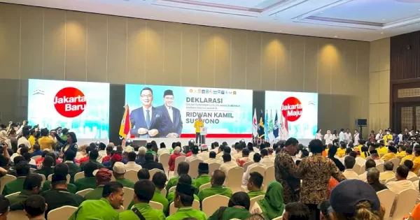 KIM Plus Deklarasikan Ridwan Kamil-Suswono Maju Pilkada Jakarta, Sayonara Anies-PDIP