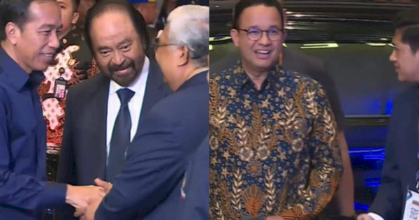 Jokowi Disambut Surya Paloh, Anies Kenakan Batik Saat Hadiri Kongres III NasDem