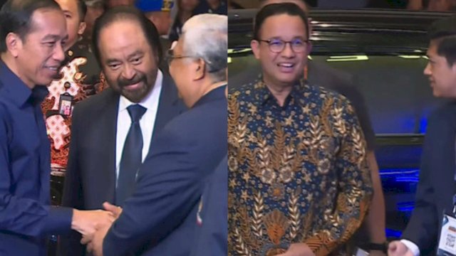 Jokowi Disambut Surya Paloh, Anies Kenakan Batik Saat Hadiri Kongres III NasDem