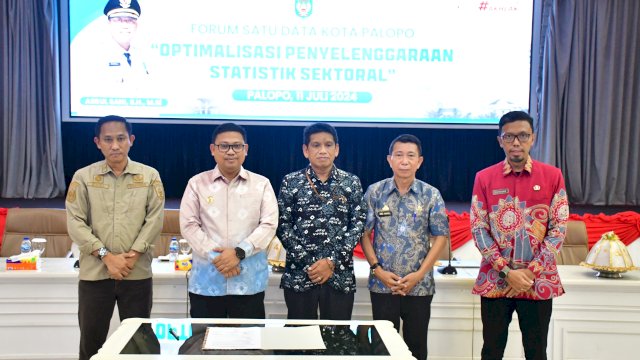 Pj. Wali Kota Palopo Buka Rapat Koordinasi Forum Satu Data Indonesia