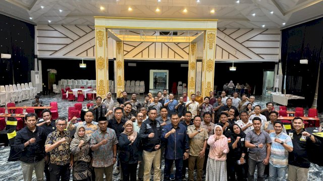 Komisioner Bawaslu Sulsel Hadiri Workshop Peningkatan Kapasitas Pengawas Ad Hoc di Wajo