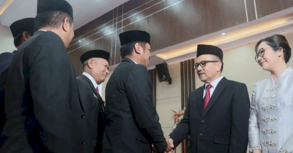 Jufri Rahman Resmi Dilantik Sebagai Sekda Sulsel, Firman Pagarra Harap Sinergitas Semakin Baik