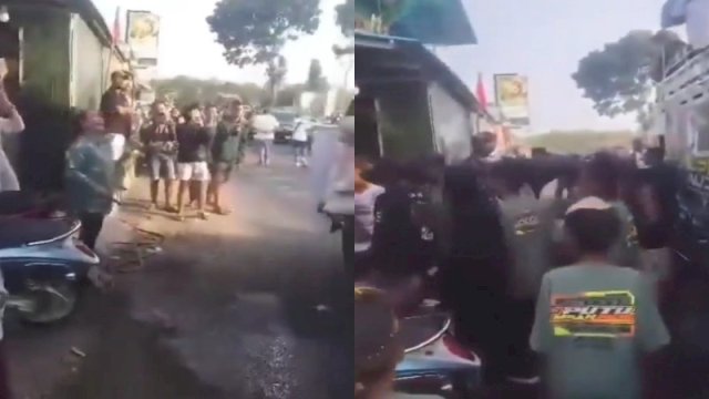 Tangkapan layar emak-emak nyaris dikeroyok peserta karnaval sound system di Pati karena protes suara berisik. (Foto: X @dhemit_is_back)