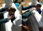 Viral Bocah Terjebak Hingga Setengah Badannya Tersangkut Dalam Kijing Kuburan