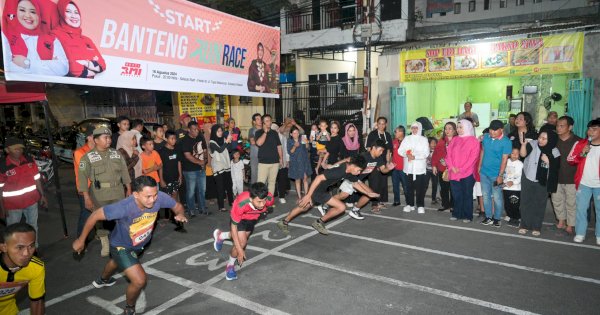 56 Pemuda Berpartisipasi di Banteng Run Race 100 Meter di Kecamatan Mamajang