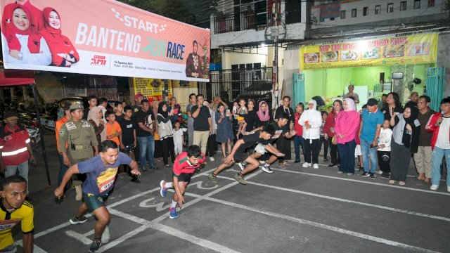 56 Pemuda Berpartisipasi di Banteng Run Race 100 Meter di Kecamatan Mamajang