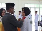 Pj Bupati Takalar Kukuhkan 76 Pasukan Pengibar Bendera Pusaka HUT ke-79 RI