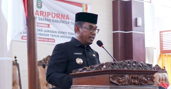 Hadiri Rapat Paripurna, Setiawan Aswad Jawab Fraksi DPRD Takalar Soal Ranperda APBD Perubahan 2024