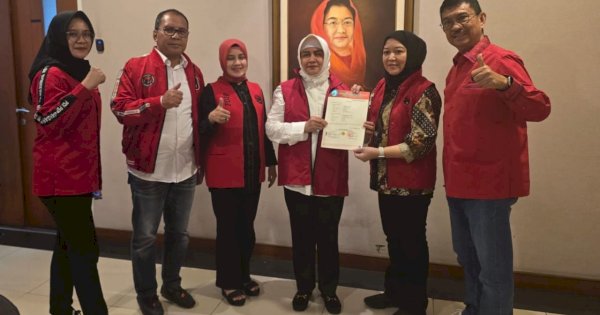 PDIP Resmi Dukung Indira Yusuf Ismail-Ilham Fauzi Amir Uskara di Pilwalkot Makassar