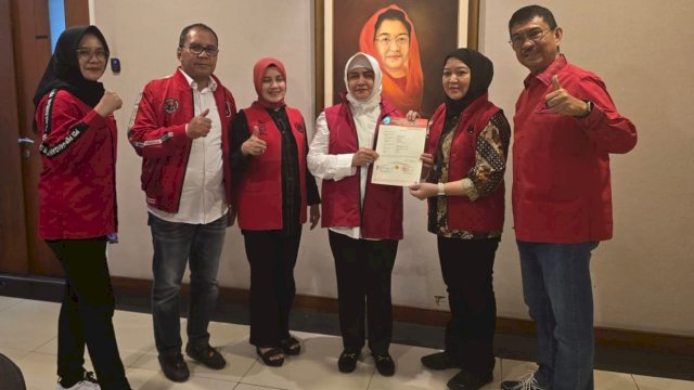 PDIP Resmi Dukung Indira Yusuf Ismail-Ilham Fauzi Amir Uskara di Pilwalkot Makassar