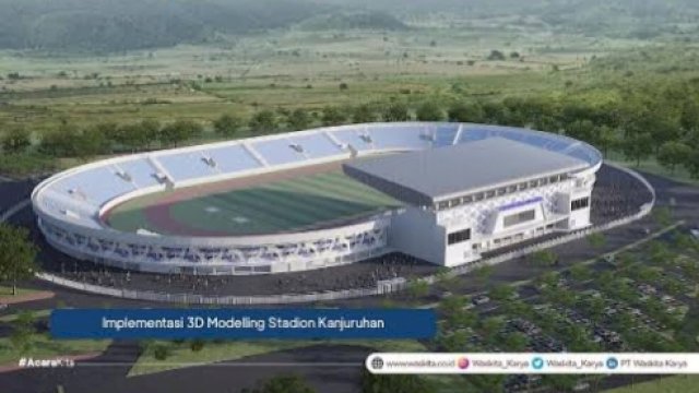 Desain Stadion Kanjuruhan setelah direnovasi Pemerintah Indonesia menggunakan APBN. 