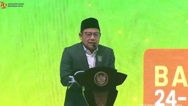 Cak Imin Sebut Prabowo Batal Hadir di Penutupan Muktamar PKB Karena Masuk Angin