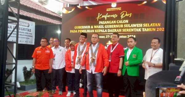 Danny-Azhar Daftar di KPU, Janji Bawa Perubahan untuk Sulsel