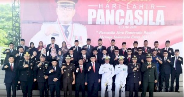 Kadis PM PTSP Helmy Budiman Hadiri Upacara Hari Lahir Pancasila 