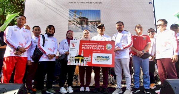 Pemprov Sulsel Gelar Jalan Santai, IRT Dapat Hadiah Umroh 