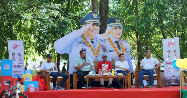 Antusiasnya Warga Saat Berdikusi Langsung dengan Bupati Maros yang Digelar Tim Pintu Satu SAPA HATI