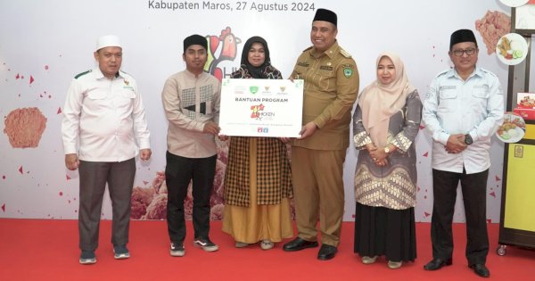 Baznas Maros Launching Program ZChicken, Chaidir Syam: Bisa Bantu UMKM