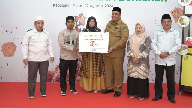 Baznas Maros Launching Program ZChicken, Chaidir Syam: Bisa Bantu UMKM