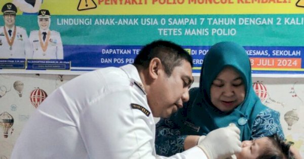 57.683 Anak di Maros Telah Menerima Vaksin Polio Tahap I