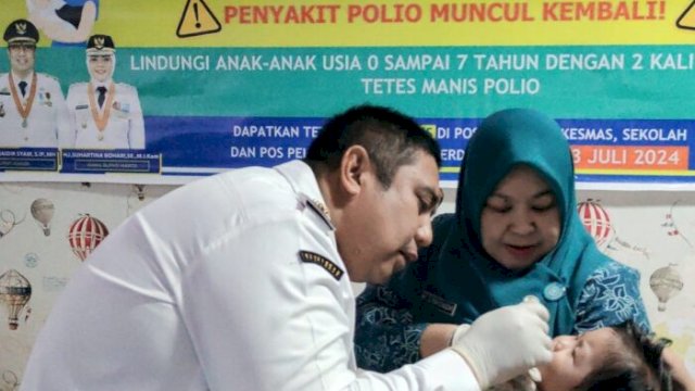 57.683 Anak di Maros Telah Menerima Vaksin Polio Tahap I