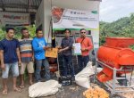 UNISAN Perkenalkan Mesin Pemipil Jagung Tenaga Surya di Desa Modelidu Gorontalo