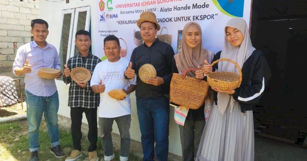 UNISAN Gorontalo Utara Berikan Pendampingan kepada Mitra UMKM, Kerajinan Eceng Gondok Berpotensi Ekspor