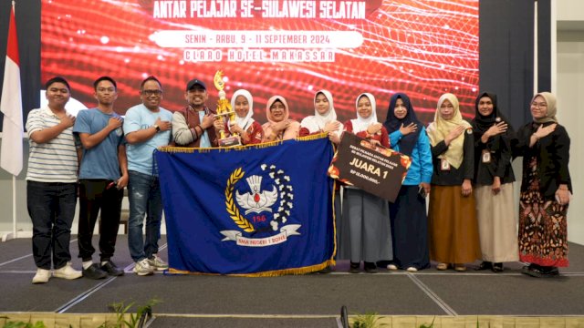 KPU Sulsel Gelar Debat Pilkada Antar Pelajar se-Sulawesi Selatan 2024, SMAN 1 Bone Juara