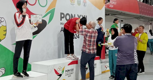 Atlet Taekwondo Persembahkan Emas untuk Gorontalo di PON Aceh-Sumut 