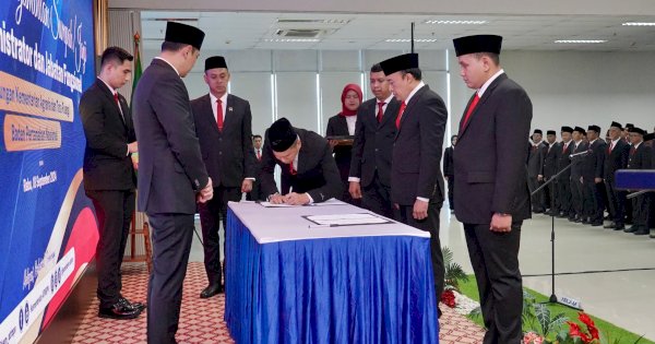 Aksara Alif Raja Resmi Pimpin BPN Pangkep