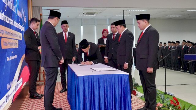 Aksara Alif Raja Resmi Pimpin BPN Pangkep