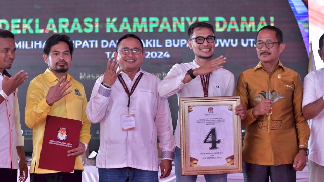 Muhammad Fauzi-Ajie Saputra Dapat Nomor Urut 4 di Pilkada Luwu Utara