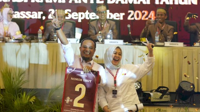 Pilgub Sulsel: Dapat Nomor Urut 2, Andi Sudirman Sebut Sama Seperti Presiden Terpilih