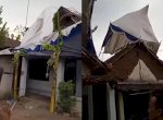 Tenda Hajatan Terbang dan Nyangkut di Atap Rumah Warga, Diduga Ini Penyebabnya
